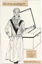 Poster encouraging women to vote. Sponsored by the Women's Vote Project of the VEP.
