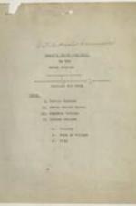 Woman's State Committee On the Negro Schools outline for study which includes public schools, state school system, private schools, and church schools. 9 pages.