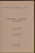 Spelman College Bulletin 1952-1953