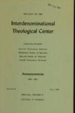 Bulletin of the Interdenominational Theological Center Vol. 2, July 1960