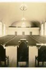 Interior view of Sisters Chapel in 1927.
