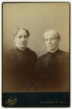 Portrait of Spelman founders Sophia B. Packard and Harriet E. Giles.