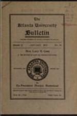 The Atlanta University Bulletin (newsletter), s. II no. 18: Mrs. Lucy E. Case, January 1915