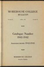 Morehouse College Catalog 1941-1942, Announcements 1942-1943, April 1942