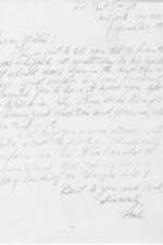 Correspondence from Hale Woodruff to Millicent Jordan regarding the shipping of a painting. 2 pages.