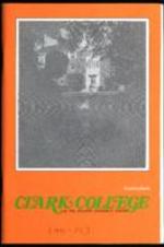 Clark College Curriculum for 1971-1972