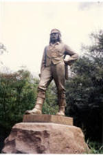 A statue of a man.