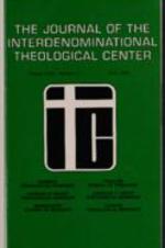 The Journal of the Interdenominational Theological Center, Vol. XXIII, No. 1 Fall 1995