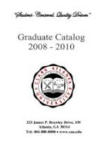 Clark Atlanta University Graduate Catalog, 2008-2010