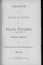 Catalogue of the Officers and Students of Atlanta University, 1878-79