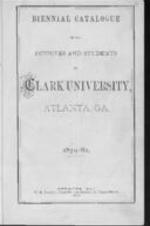 Catalogue of the Officers and Students of Clark University, 1879