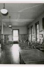 Interior view of classroom in Giles Hall.