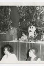 Written on verso: Clark College - Alumni ca. 1979, Alumni Banquet Atlanta, Left to right: 1. 2. Edward Simon 3., 4. 5. Mrs. Juanita Eber 6. 7. 8. Dr. Elias Blake Jr.