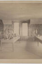 Interior of a laboratory room in Stone Hall. Written on verso: Physical and chemical laboratory
