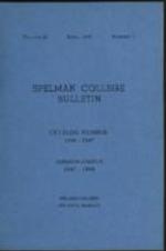 Spelman College Bulletin 1946-1947