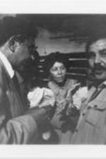 Southern Chrisitian Leadership Conference President Joseph E. Lowery is shown with his wife, Evelyn, and an unidentified man during their visit to Lebanon as part of a Mid-East peace mission.
