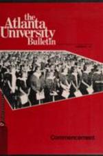 The Atlanta University Bulletin (newsletter), s. III no. 156: Commencement, December 1971