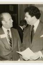 President Hugh Gloster with Maynard Jackson.