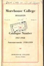 Morehouse College Catalog 1957-1958, Announcements 1958-1959, May 1958