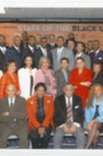 Joseph E. Lowery is shown with others at the 2006 State of the Black Union event, presented by Tavis Smiley.
