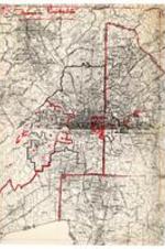 Map of Atlanta with handwritten outlines.