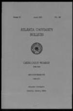 The Atlanta University Bulletin (catalogue), s. III no. 146;1968-1969; Announcements 1969-1970