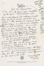 Joseph E. Lowery's handwritten "For The Common Good" sermon/speech. 4 pages.