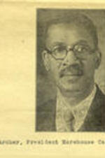 Witten on recto: Dr. Samuel H. Archer, President Morehouse College, Atlanta, Georgia.