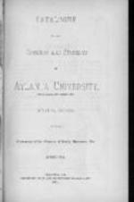 Catalogue of the Officers and Students of Atlanta University, 1880-81