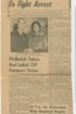 "Negro Leader Going to Arkansas to Fight Arrest" article on Mrs. Daisy Bates returning to Little Rock to fight court on her arrest. 1 page.