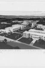 Architect's drawing of the ITC campus as originally planned. Edward C. Miller, architect.