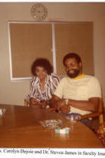 View of Lorene Byron Brown and Dr. Boll.