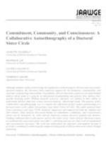 Commitment, Community, and Consciousness: A Collaborative Autoethnography of a Doctoral Sister Circle