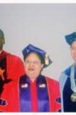 Written on verso: Commencement 2000; Rev. Floyd Flake, Shirley Ann Jackson, speaker; President Audrey Manley (c'55).