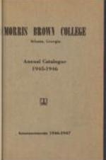Morris Brown College Catalog 1945-1946