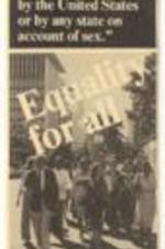 "Equality For All" brochure detailing civil rights issues by the Multicultural Task Force of America. 4 pages.