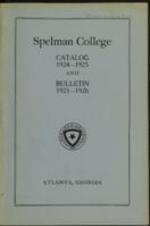 Spelman Seminary Catalog 1924-1925