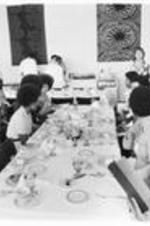 Lunch reception at the Conference to Access the State of Black Arts and Letters in Chicago, IL. May 26-28, 1972.