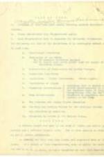 Plan of Work for Atlanta Colored Women's War Work Council Organization outline and report. 2 pages.