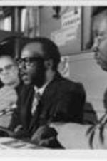 Dr. Andrew Thomas Speaks at a Press Conference, circa 1969