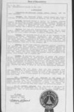 A photocopy of a resolution in the Georgia House of Representatives submitted by Representative Tyrone Brooks commending Joseph E. Lowery for his work as a civil rights activist and a minister. 1 page.