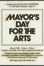 A flier for the "Mayor's Day for the Arts" event.