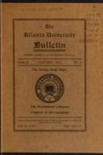 The Atlanta University Bulletin (newsletter), s. II no. 2: The College-Bred Negro, January 1911