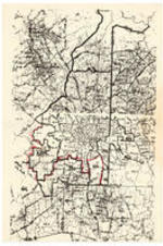 Map of Atlanta with districts outlined.