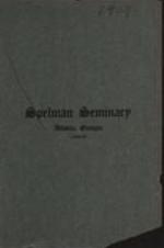 Spelman Seminary Catalog 1906-1907