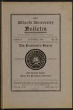 The Atlanta University Bulletin (catalogue), s. II no. 65: The President's Report, October 1926