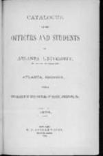 Catalogue of the Officers and Students of Atlanta University, 1876