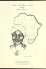 The program booklet for the Salute to South African Women Luncheon featuring Winnie Mandela held on June 27, 1990. 8 pages.