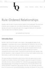 Rule-Ordered Relationships