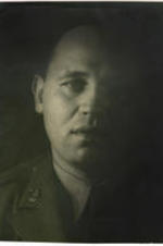 Portrait of Romare Bearden. Written on verso: Sgt Romare Bearden, artist.